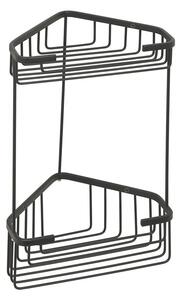 Gedy Gedy, SMART dvojposchodová rohová police 200x325x151mm, čierna matná, 2482-14
