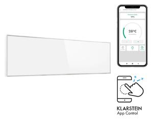 Klarstein Wonderwall 300 Smart, infračervený ohrievač, 30 x 100 cm, 300 W, týždenný časovač, IP24, biely