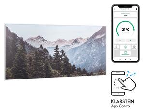 Klarstein Wonderwall Air Art Smart, infračervený ohrievač, 120 x 60 cm, 700 W, aplikácia, hora