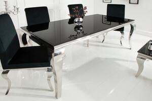 (3273) MODERNO TEMPO luxusný jedálenský stôl čierny 180 cm