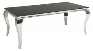 (2911) MODERNO TEMPO luxusný jedálenský stôl čierny 200 cm