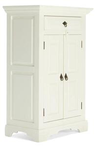Masívna komoda Catana biela z borovice a MDF, lakovaná – 75×44×115 cm
