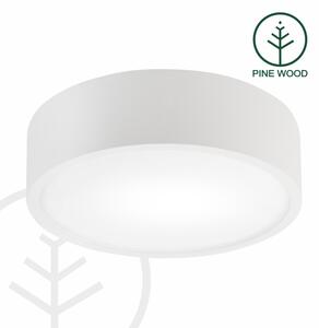 Stropné svietidlo NATURAL 1xE27/15W/230V priemer 27,5 cm borovica/biela