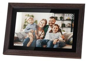 Digitálny fotorámik Kruger&Matz FRAMEO Wi-Fi 10,1"drevený rám