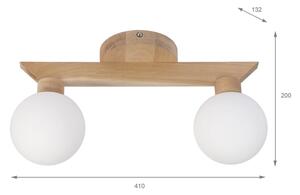 Prisadený luster ANTONIO 2xG9/5W/230V dub/biela