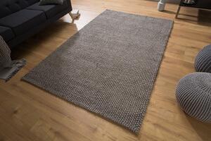(2980) WOOL dizajn koberec 240x160cm antracit-hnedá