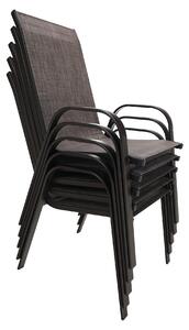 Tempo Kondela Stohovateľná stolička, hnedý melír/hnedá, ALDERA