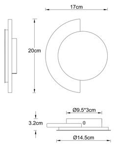 Globo 78393-8 - LED nástenné svietidlo ROJAS LED/8W/230V 3000K