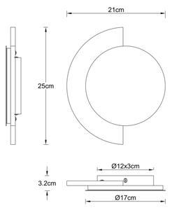 Globo 78393-12 - LED Nástenné svietidlo ROJAS LED/12W/230V 3000K