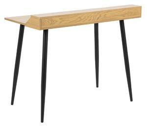 Moderný písací stôl Samuelo, Farby: dub prírodný / čierny metal Mirjan24 5903211075933