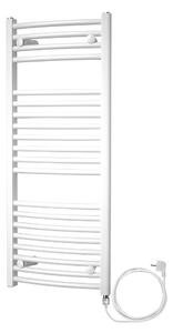 Mereo Mereo, Vykurovací rebrík oblý, 600x970 mm, 600 W, biely, elektrický, MER-MT41E