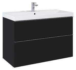 Elita Look, umývadlová skrinka 100x45x64 cm 2S PDW, čierna matná, ELT-168107