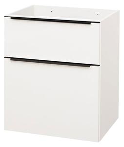 Mereo Mereo, Mailo, kúpeľňová skrinka 61 cm, čierne madlo, MER-CN510SB