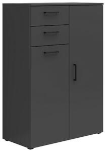 KOMODA, grafitová, 80/115/40 cm Carryhome - Komody