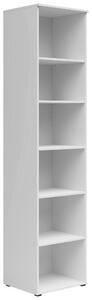 REGÁL, biela, 45/195/40 cm Carryhome - Regály