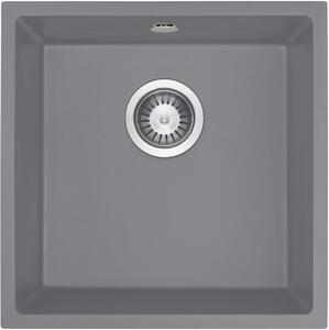 Deante Corda, 1-komorový drez 440x440x200mm, šedá metalíza, DEA-ZQA_S10A