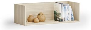 Nástenná polica PRIMO s bočnicami, 800 x 310 x 250 mm, dub prírodný