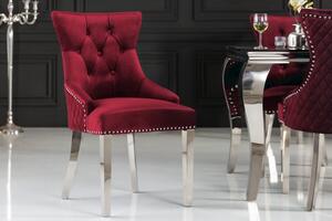 (3065) ÖWENKOPF luxusná štýlová stolička červený zamat