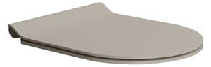 GSI GSI, PURA WC sedátko, SLIM, Soft Close, tortora mat/chróm, MS86CSN05