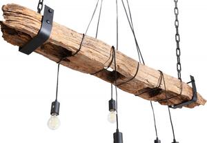 (3121) BARRACUDA závesný luster drevo, 152 cm
