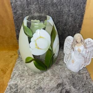 Darčeky.Online Maľovaná váza tulipán oblá 2,5l