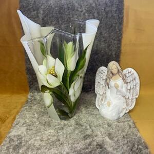 Darčeky.Online Maľovaná váza tulipán vlna veľká 2,5l