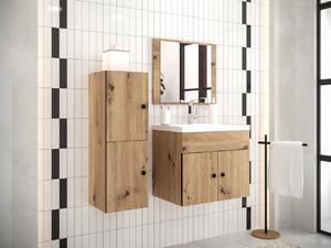 Kúpeľňový nábytok Nasetio V, Sifón: bez sifónu, Umývadlo: nie, Farby: dub artisan Mirjan24 5903211250613