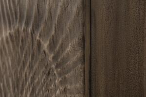 (3204) SCORPION dizajnová komoda z masívneho akáciového dreva sivá 100 cm