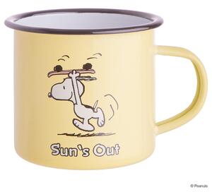 PEANUTS Hrnček smaltovaný "Sun´s Out" 380 ml - žltá