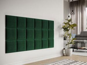 Čalúnený nástenný panel 30x30 PAG - zelený