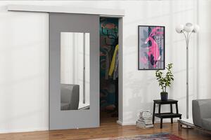 Posuvné dvere Mereno VII 90, Farba:: biela / grafit + zrkadlo Mirjan24 5903211099397