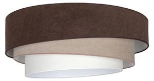 Stropné Lampa Duolla, Trio, Hnedá / Hrdzavá, Kuchyňa, Tkanina / Textil, Pre mladých