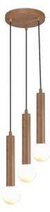 ITALUX PND-33574-3-WD - Luster na lanku FILANO 3xG9/5W/230V hnedá
