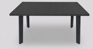 Rozkladací jedálenský stôl KERNO 150/190x80 cm čierny
