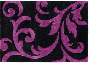 Kusový koberec Olympia čierno-fialový 2,00 x 2,90 m