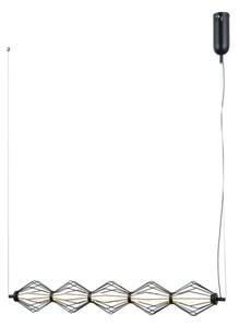 ITALUX PND-34403-5-BK - LED luster na lankách SEVILLA LED/25W/230V 3000K čierna
