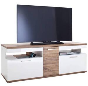 TV DIEL, biela, farby duba, 150/55/50 cm Livetastic - TV nábytok, Online Only