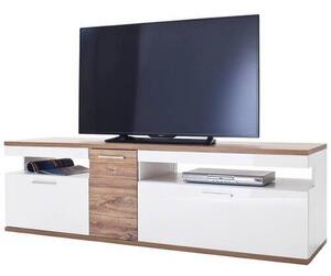 TV DIEL, biela, farby duba, 180/55/50 cm Livetastic - TV nábytok, Online Only