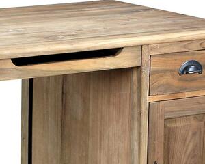 (3363) CATANIAS písací stôl z masívneho teakového dreva
