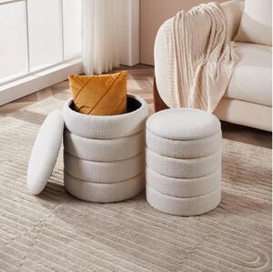 Eglo 424125 - SADA 2x Taburet AMPAHAKA pr. 33,5/40 cm biela