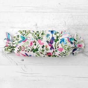 Biante Vankúš valec bonbon Sandra SA-495 Dúhové kolibríky medzi kvetmi 15x40 cm