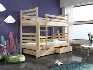 Poschodová posteľ Aero, Rozmer postele: 90x200 cm, 049-farby: borovica Mirjan24 5903211107962