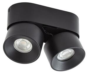 Stropné Lampa PRIOS, Rotari basic, stmievateľné, Čierna, Obývacia izba, Kov, Moderný