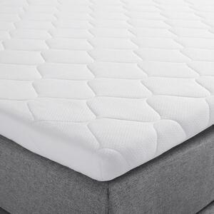 Boxspringová posteľ s toperom, 180x200 Cm, Sivá