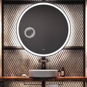 Velke Zrkadlo okrúhle na stenu s LED podsvietením L76
