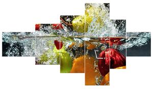 Gario Obraz s hodinami Sladké ovocie Veľkosť: 180 x 100 cm