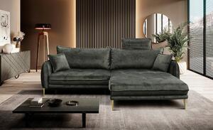 ROHOVÁ SEDAČKA, textil, zelená MID.YOU - Sedačky, Online Only