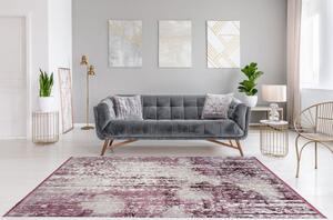 Strieborno fialový moderný koberec Elysee 903 0,80 x 1,50 m