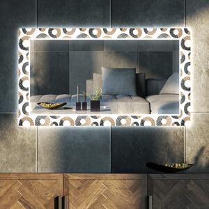 Dekoratívne zrkadlo s LED podsvietením do obývacej izby