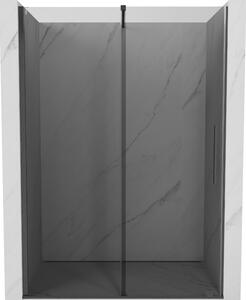 Mexen Velar, posuvné sprchové dvere do otvoru 140 cm, 8mm šedé sklo, grafit brúsený, 871-140-000-41-66
